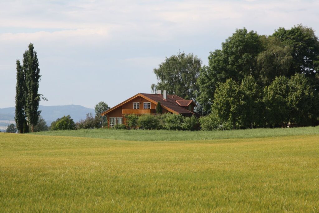 Holzhaus im Grünen